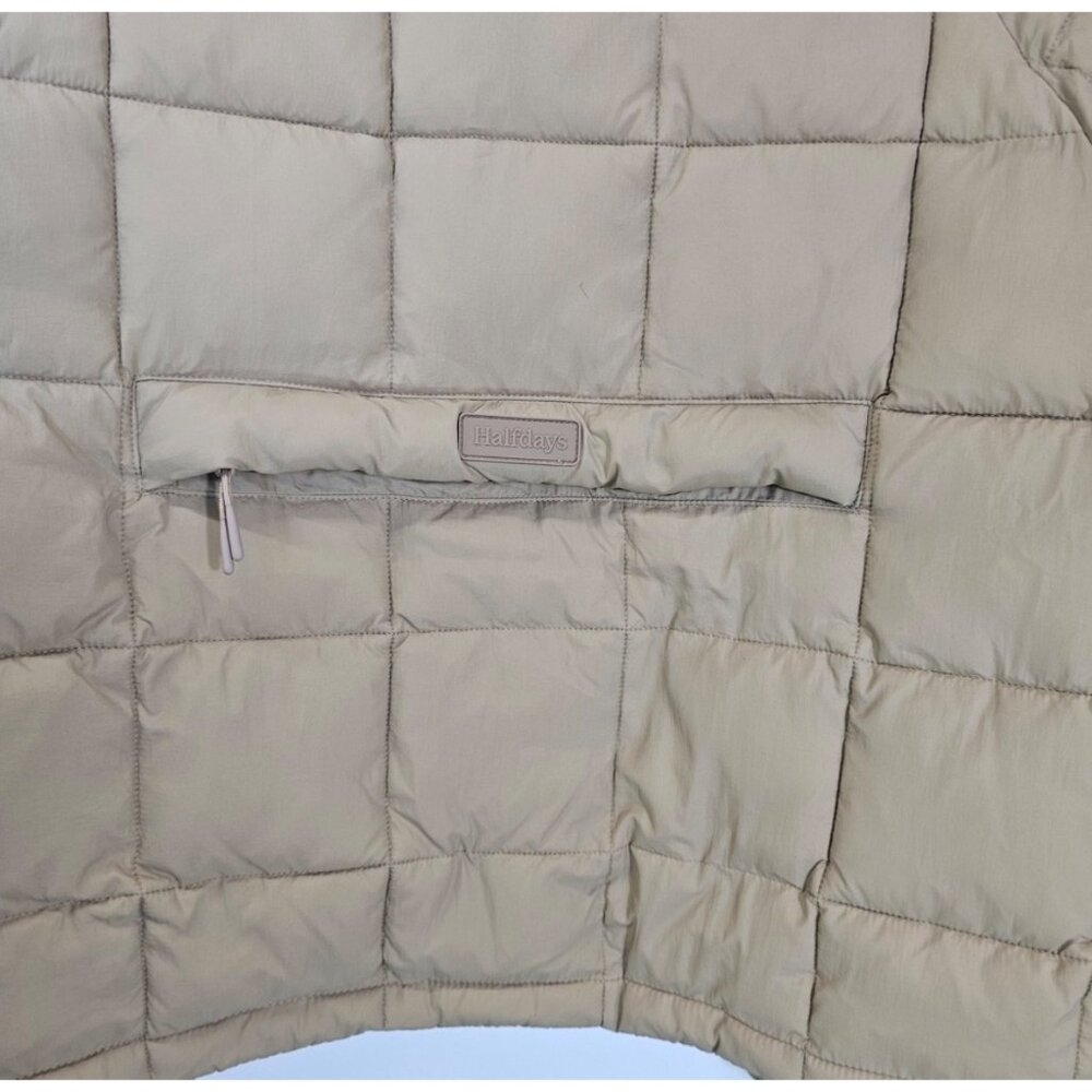 Halfdays Chai Tan Nellie Puffer Jacket, new with tags, large - Picture 3 of 7